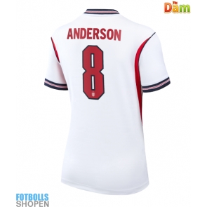 Billiga England Elliot Anderson #8 Hemmatröja Dam VM 2026 Kortärmad